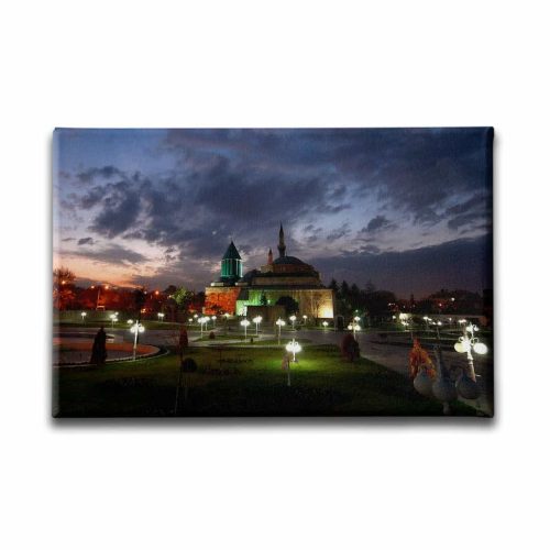 9721_1 Mevlana Muzesi Gece Manzara Tablo