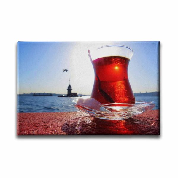 9754_1 Kiz Kulesi Cay Kanvas Tablo