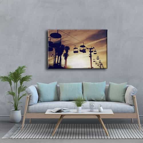 9766_3 Teleferik Canvas Tablo