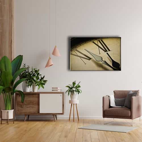9782_4 Saat Canvas Tablo