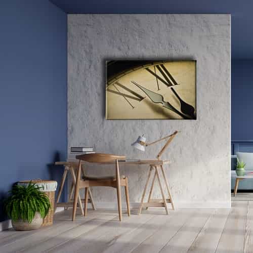 9782_5 Saat Canvas Tablo
