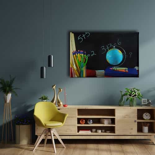 9798_2 Okul Canvas Tablo