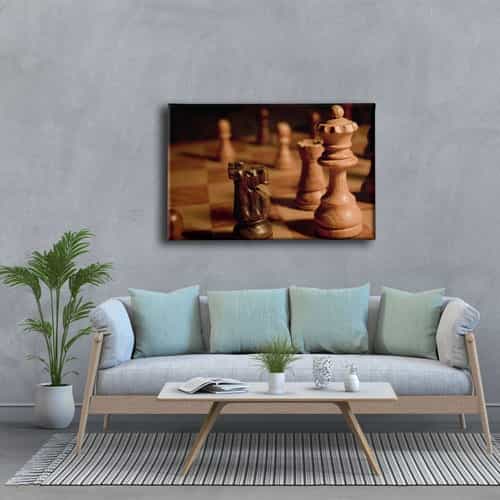 9802_3 Satranc Canvas Tablo
