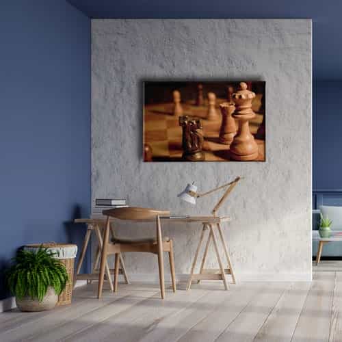 9802_5 Satranc Canvas Tablo