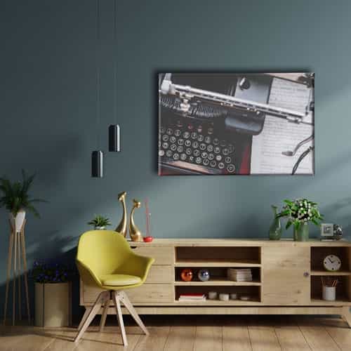 9803_2 Daktilo Canvas Tablo