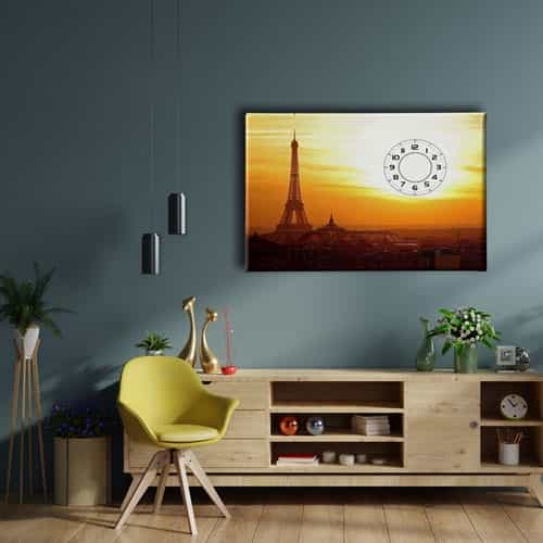 9854_2 Paris Saatli Tablo