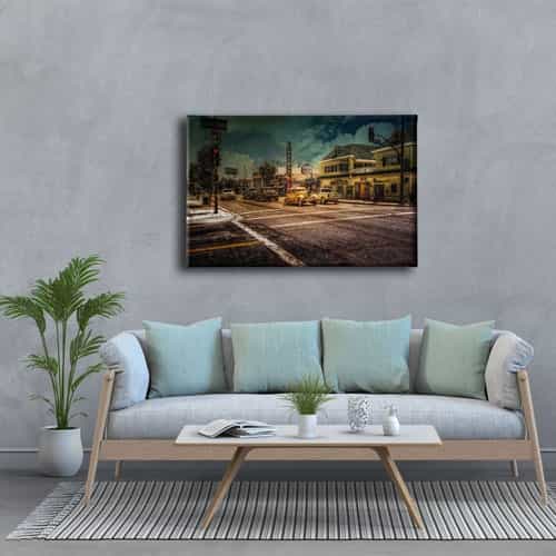 9886_3 Retro Canvas Tablo