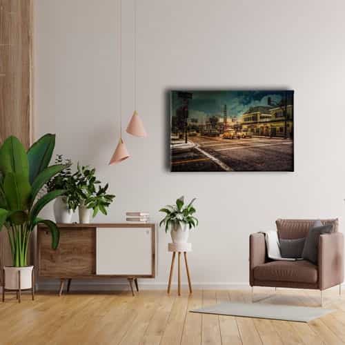 9886_4 Retro Canvas Tablo