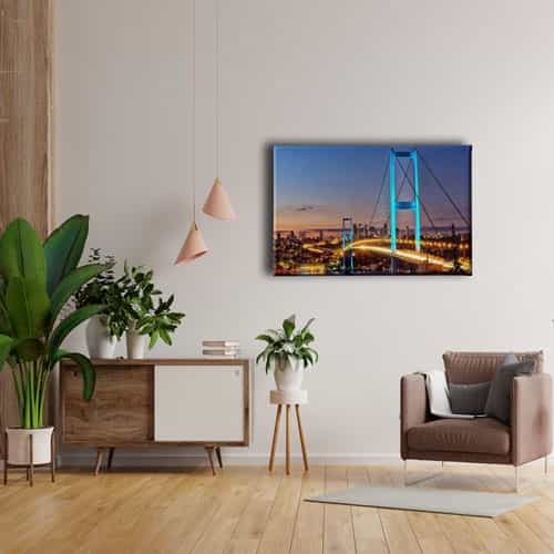 9890_4 Istanbul Koprusu Canvas Tablo