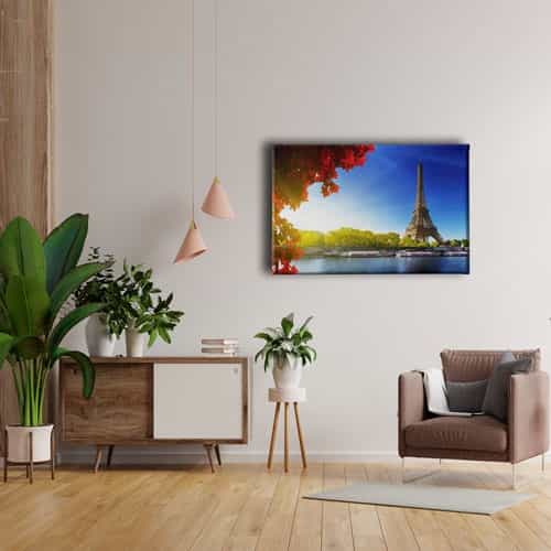 9896_4 Paris Eyfel Kulesi Canvas Tablo