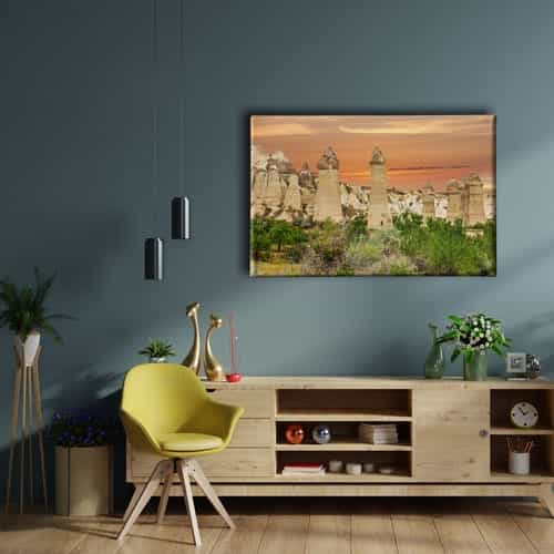 9905_2 Pelee Dagi Canvas Tablo
