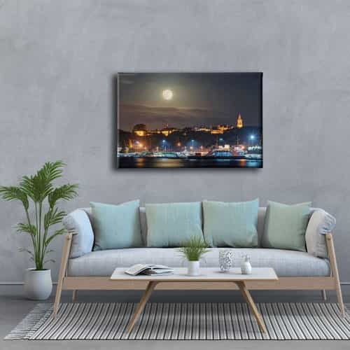 9906_3 Istanbul City Canvas Tablo