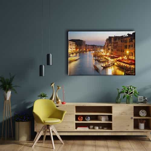 9910_2 Venedik Buyuk Kanal Canvas Tablo