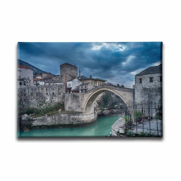 9911_1 Mostar Koprusu Kanvas Tablo