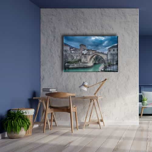 9911_5 Mostar Koprusu Kanvas Tablo