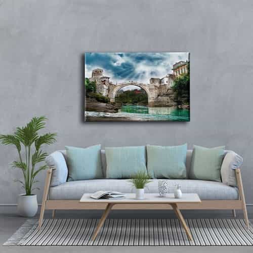Mostar Koprusu Kanvas Tablo