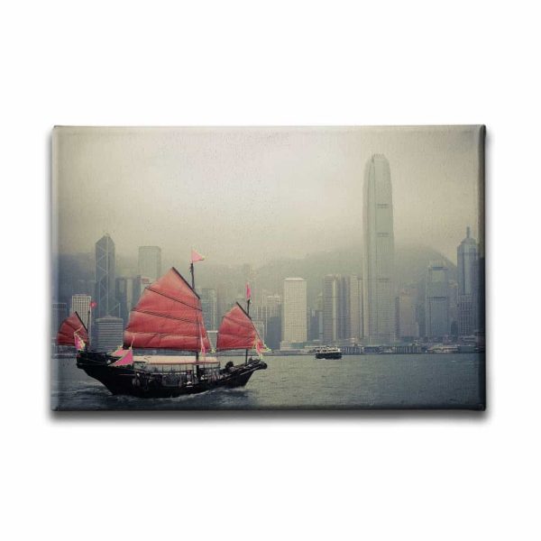 9930_1 Hong Kong Limani Canvas Tablo