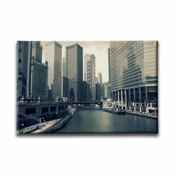 9945_1 Chicago City Canvas Tablo