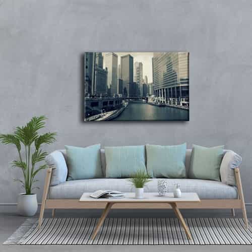 9945_3 Chicago City Canvas Tablo