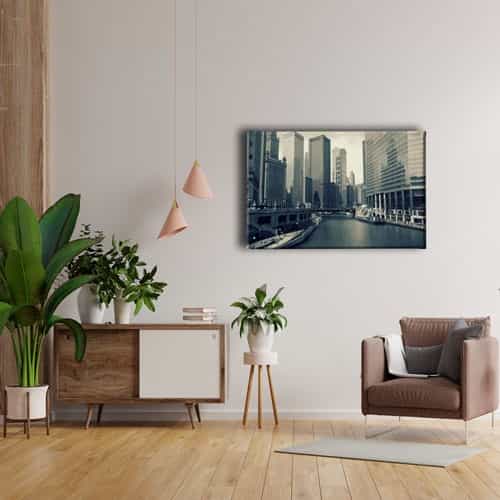 9945_4 Chicago City Canvas Tablo